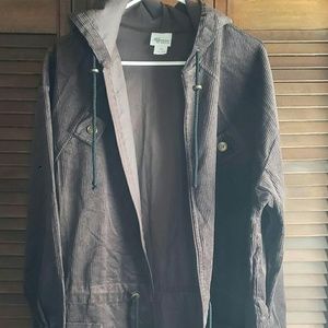 New without tags BohoCasual hooded corduroy jacket